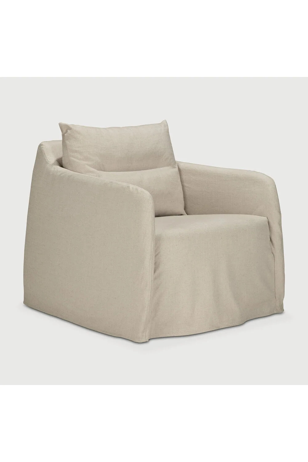 Luxury Linen Lounge Chair Modern Italian Style for Villa