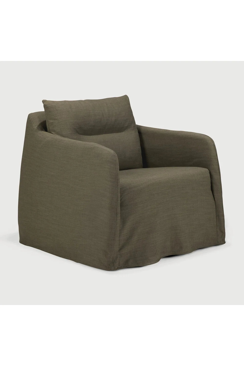 Luxury Linen Lounge Chair Modern Italian Style for Villa