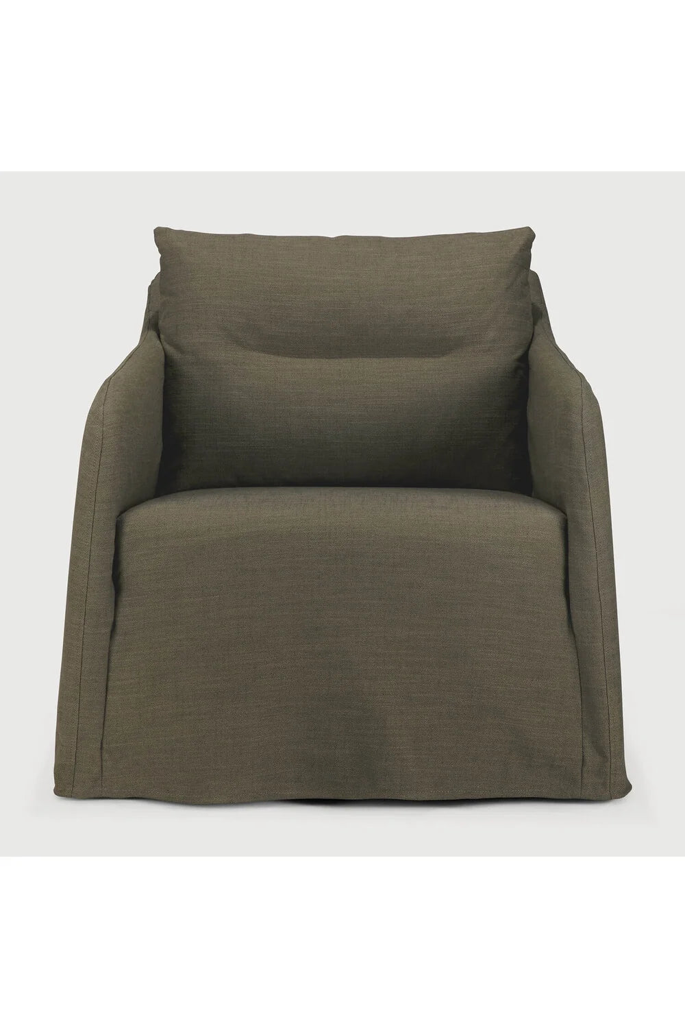Luxury Linen Lounge Chair Modern Italian Style for Villa