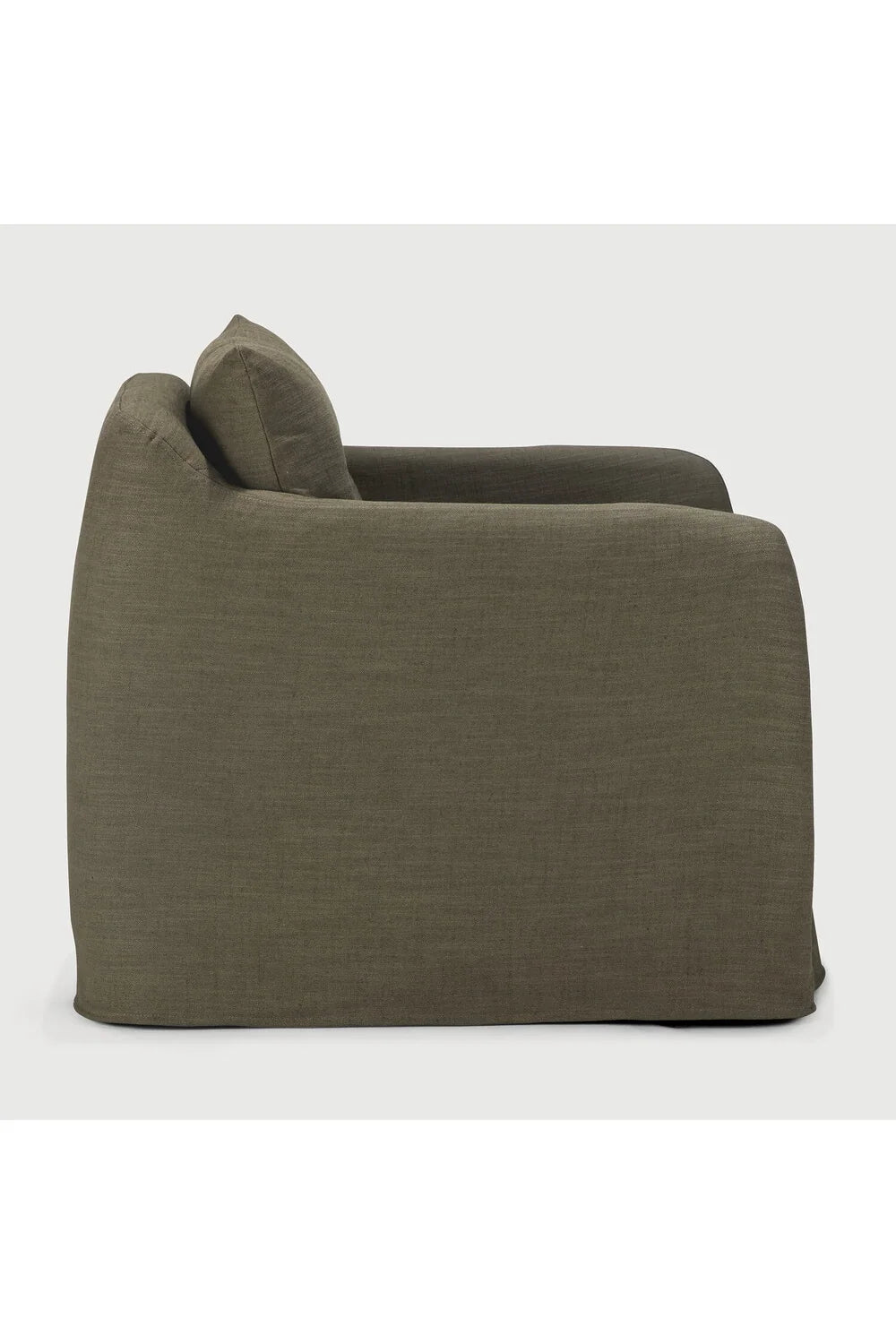 Luxury Linen Lounge Chair Modern Italian Style for Villa