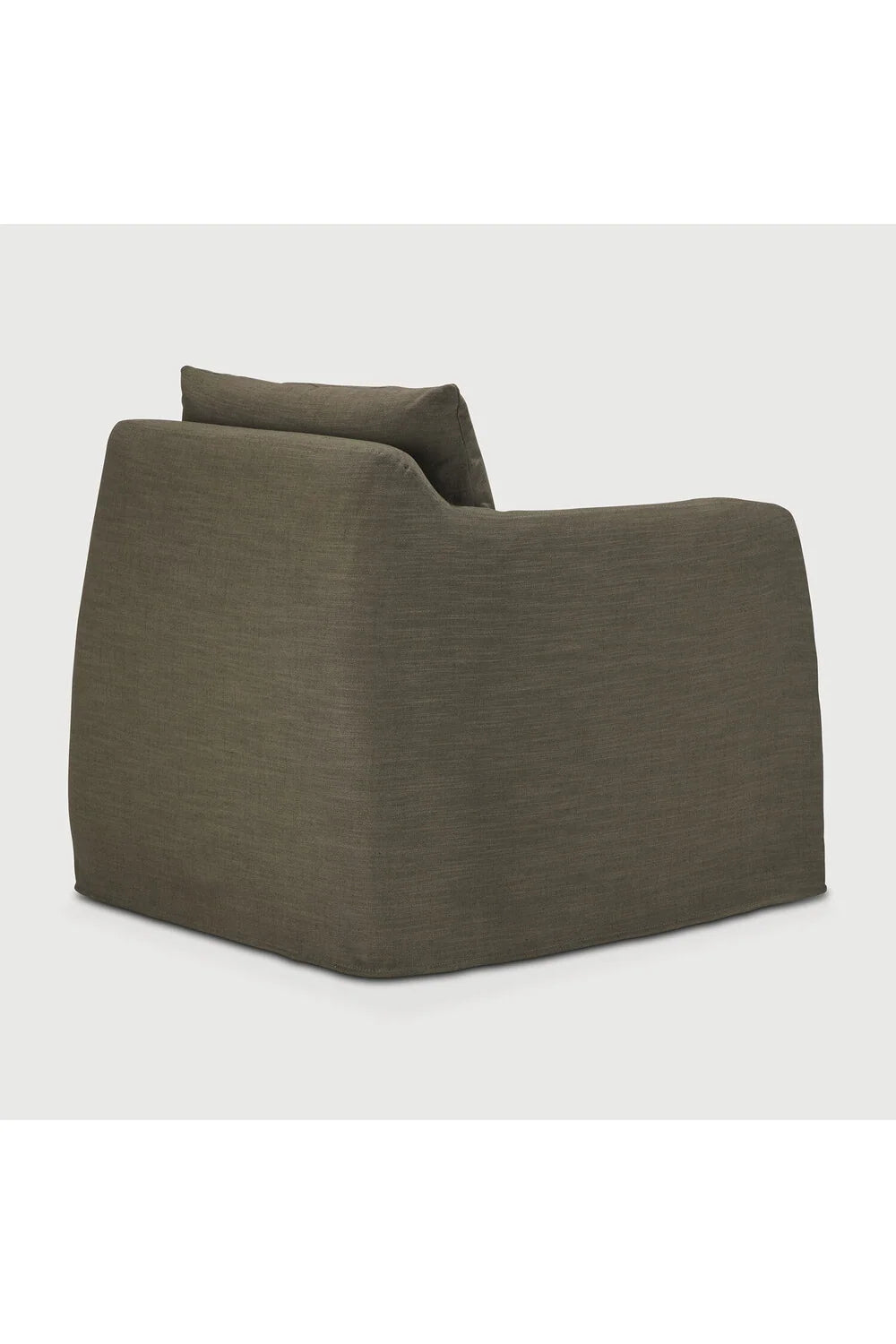 Luxury Linen Lounge Chair Modern Italian Style for Villa