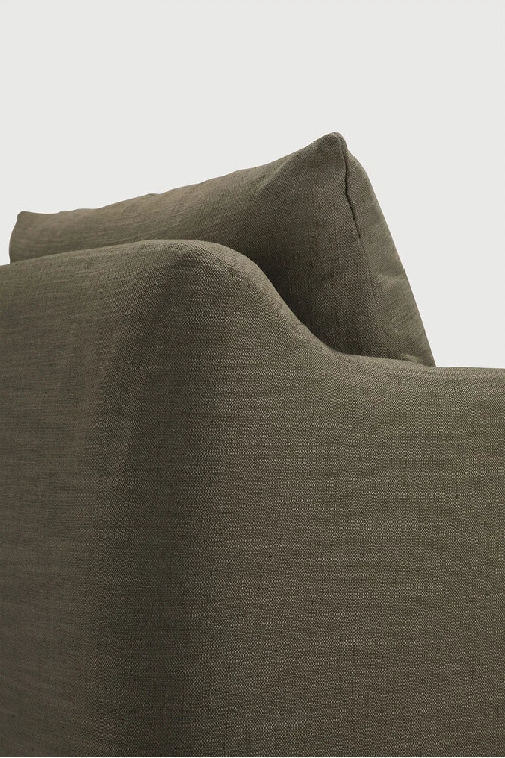 Luxury Linen Lounge Chair Modern Italian Style for Villa