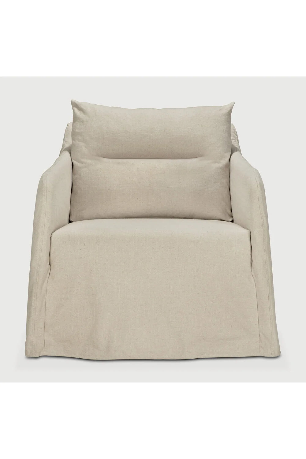 Luxury Linen Lounge Chair Modern Italian Style for Villa