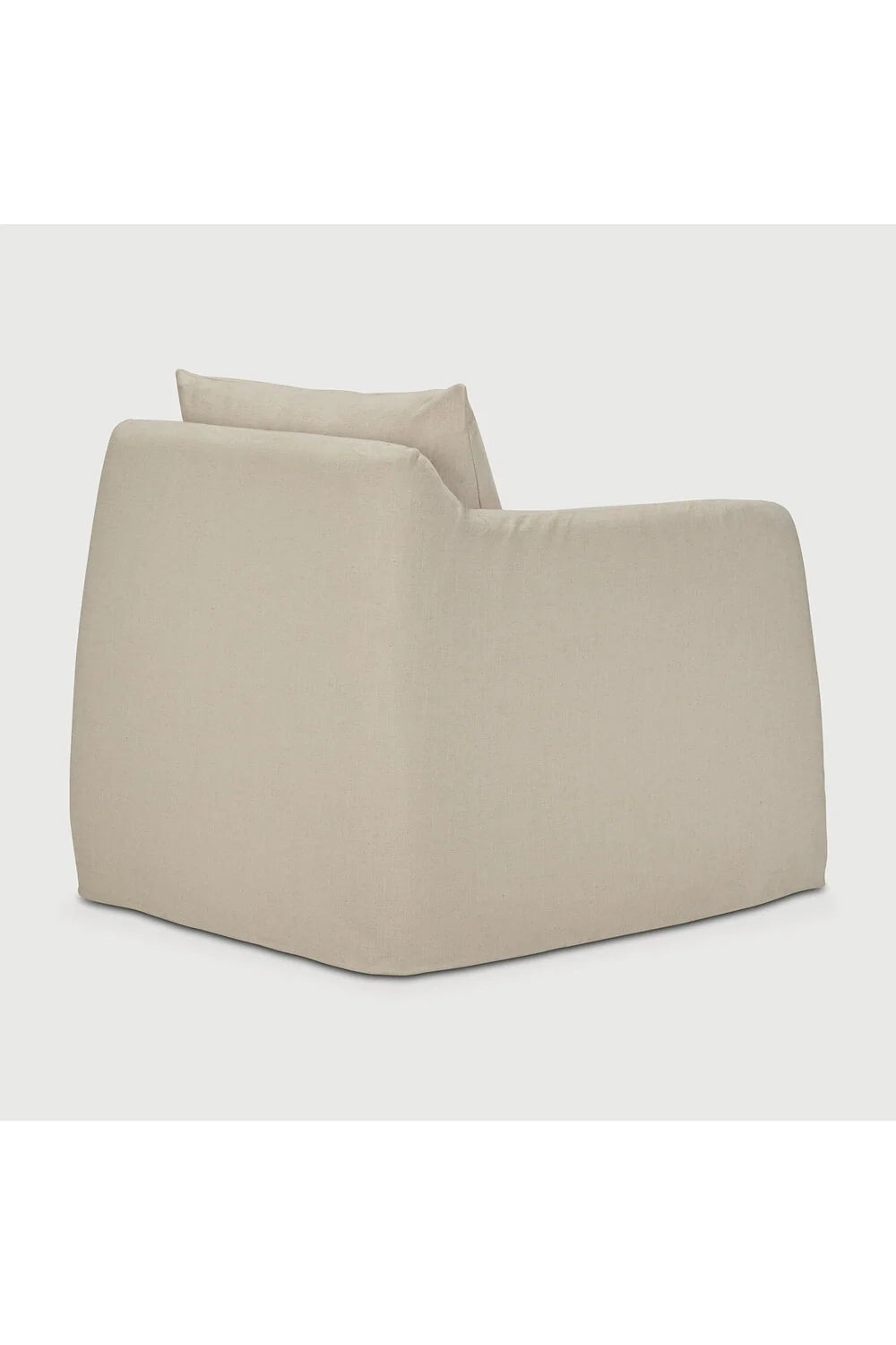 Luxury Linen Lounge Chair Modern Italian Style for Villa