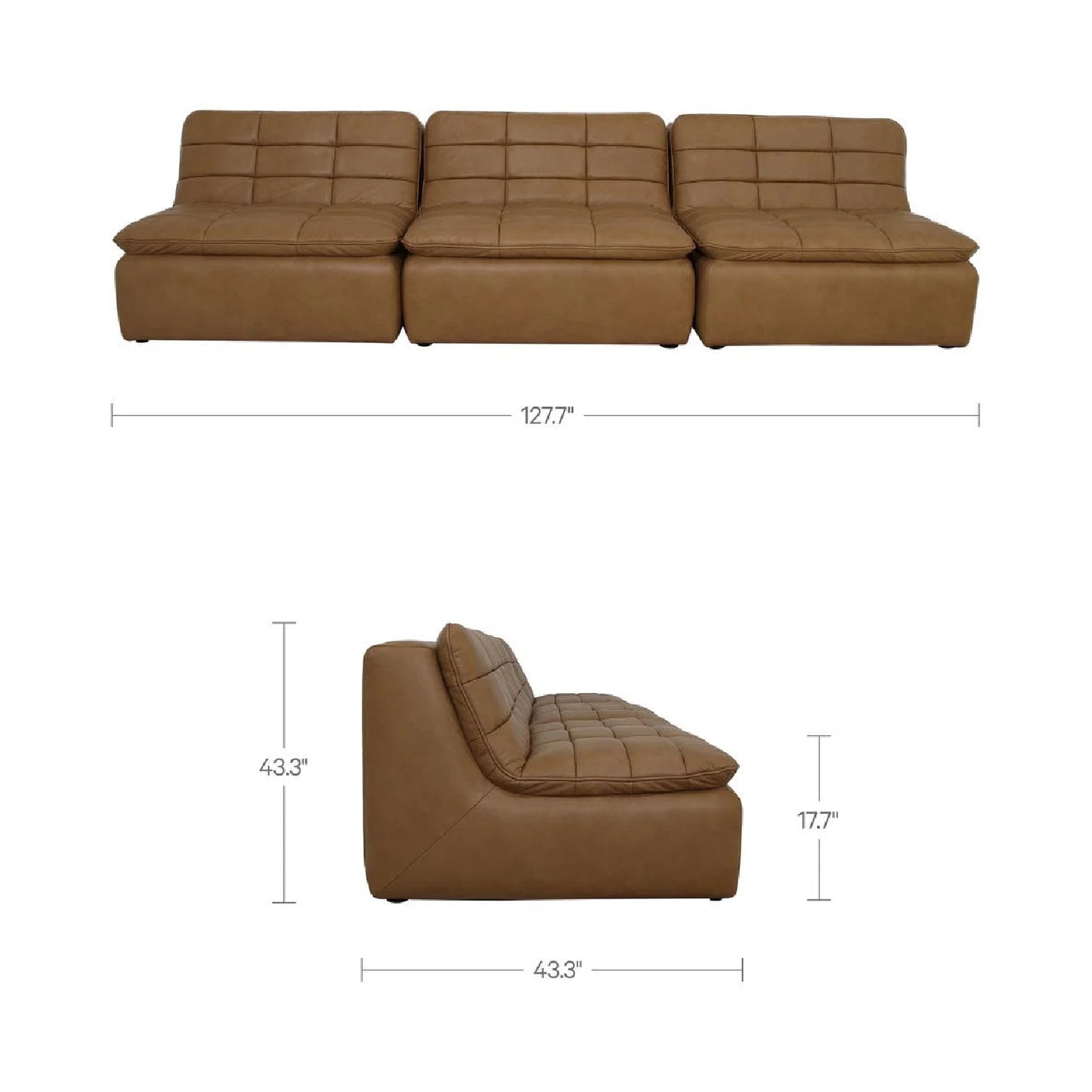 Luxury Lino Leather Modular Sofa Modern Italian Style for Villa