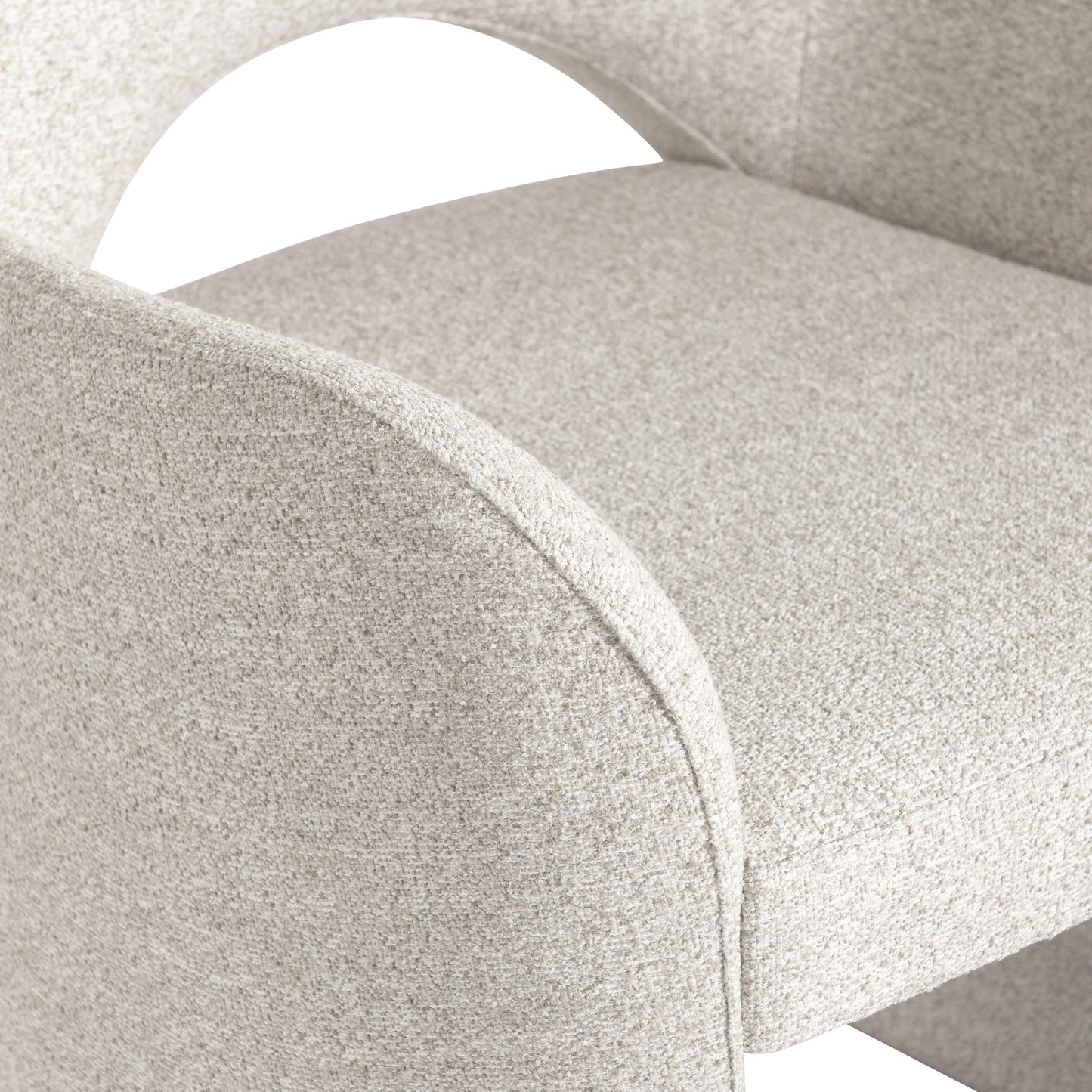 Luxury Loggia Fabric Armchair Modern Italian Style for Villa
