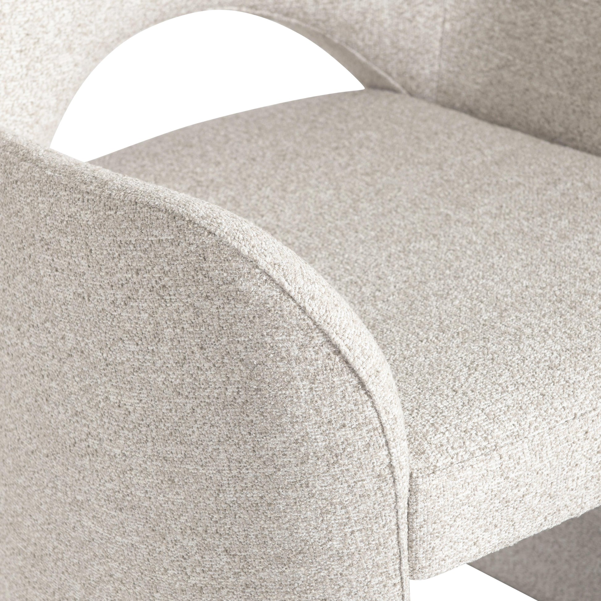 Luxury Loggia Fabric Armchair Modern Italian Style for Villa