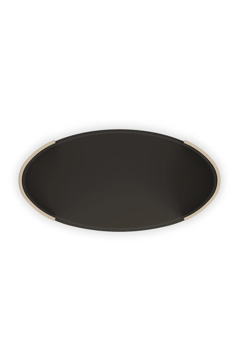 Luxury Love Glass Top Oval Coffee Table Modern Italian Style for Villa