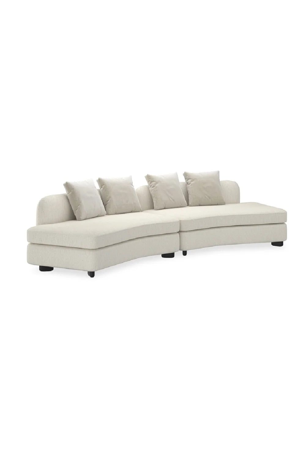 Luxury Lumi Fabric Sectional Chair Modern Italian Style for Villa