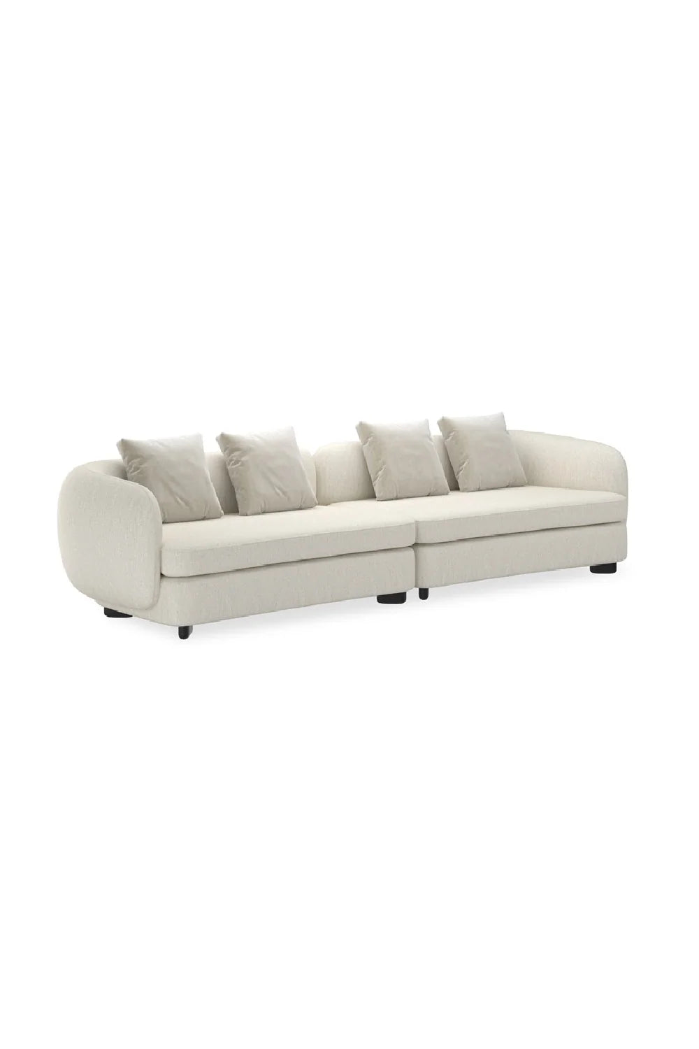 Luxury Lumi Fabric Sectional Chair Modern Italian Style for Villa