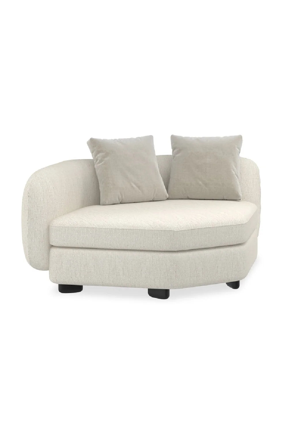 Luxury Lumi Fabric Sectional Chair Modern Italian Style for Villa