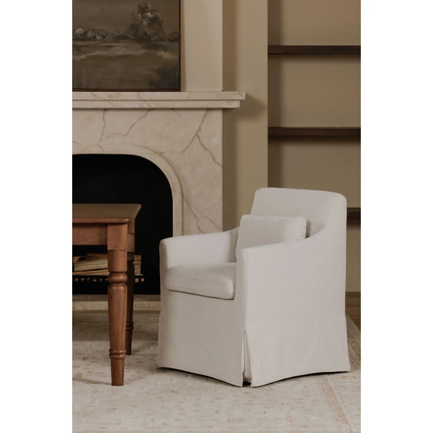 Luxury Lydia Fabric Dining Chair Modern Italian Style for Villa