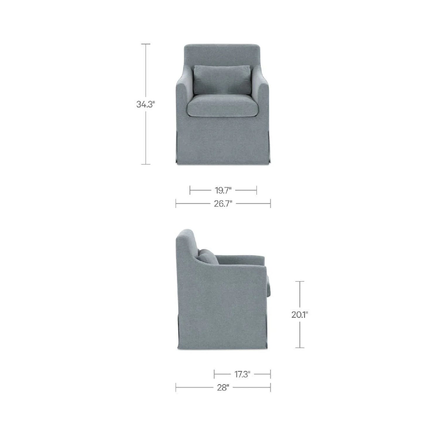 Luxury Lydia Fabric Dining Chair Modern Italian Style for Villa