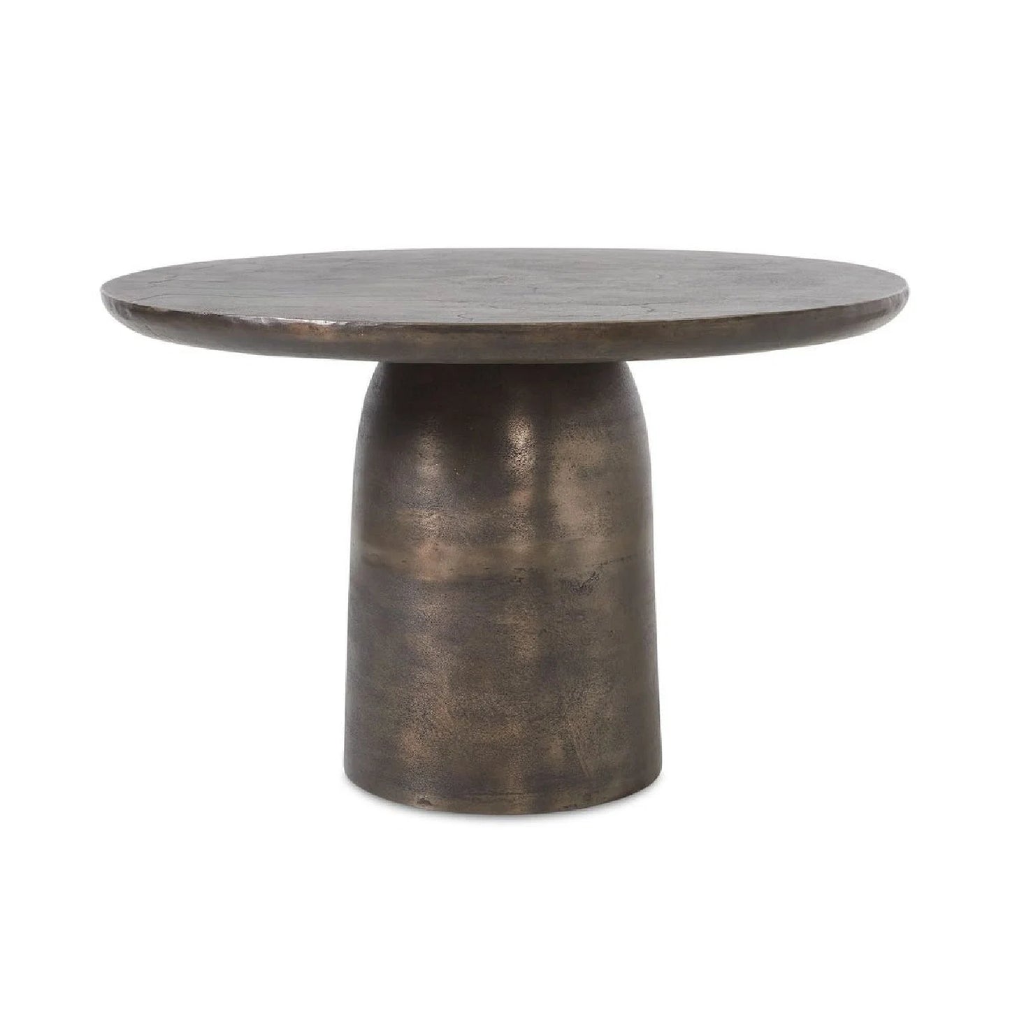 Luxury Madrone Bronze Round Dining Table Modern Italian Style for Villa