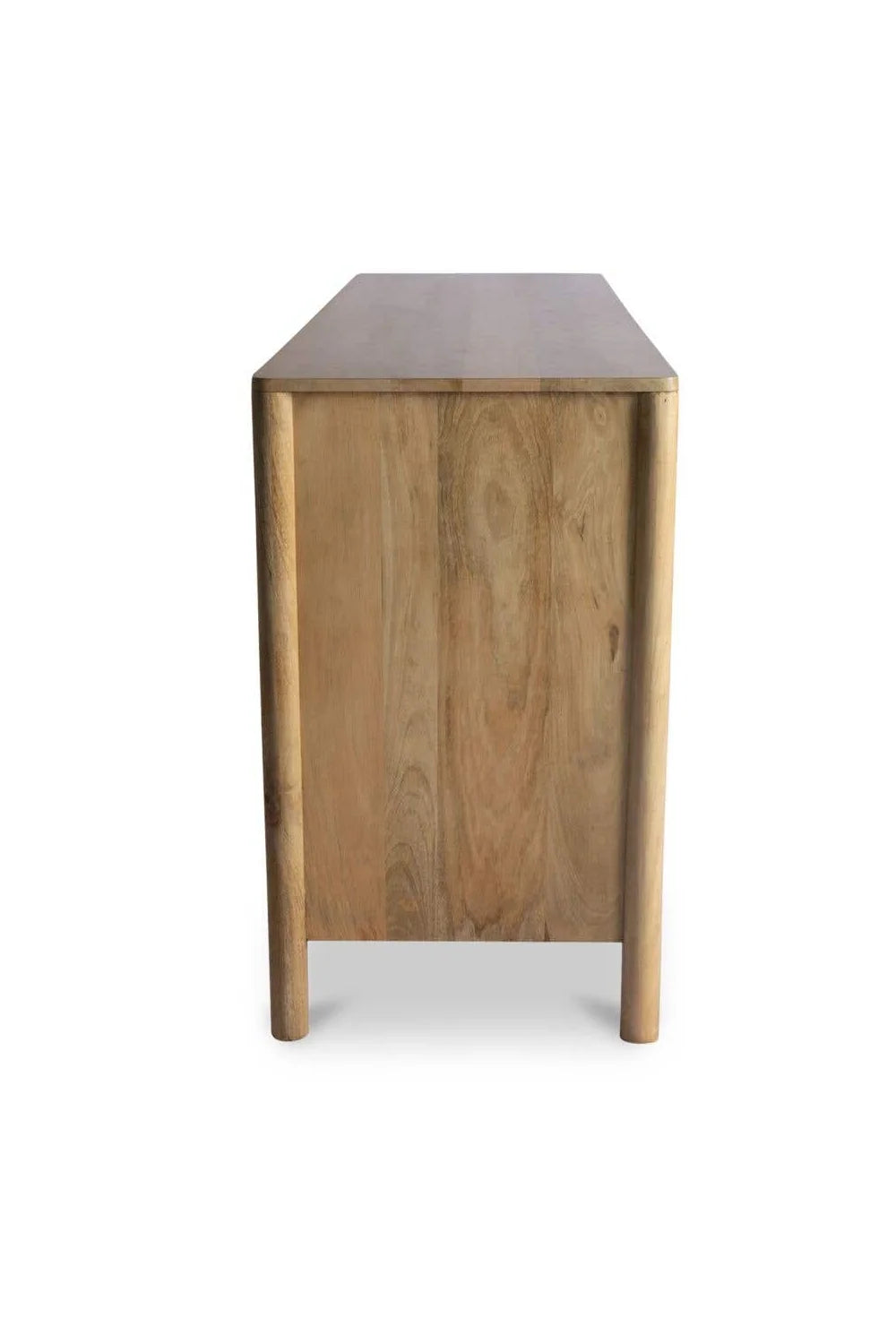 Luxury Mango Wood 4-Door Sideboard European Style for Villa