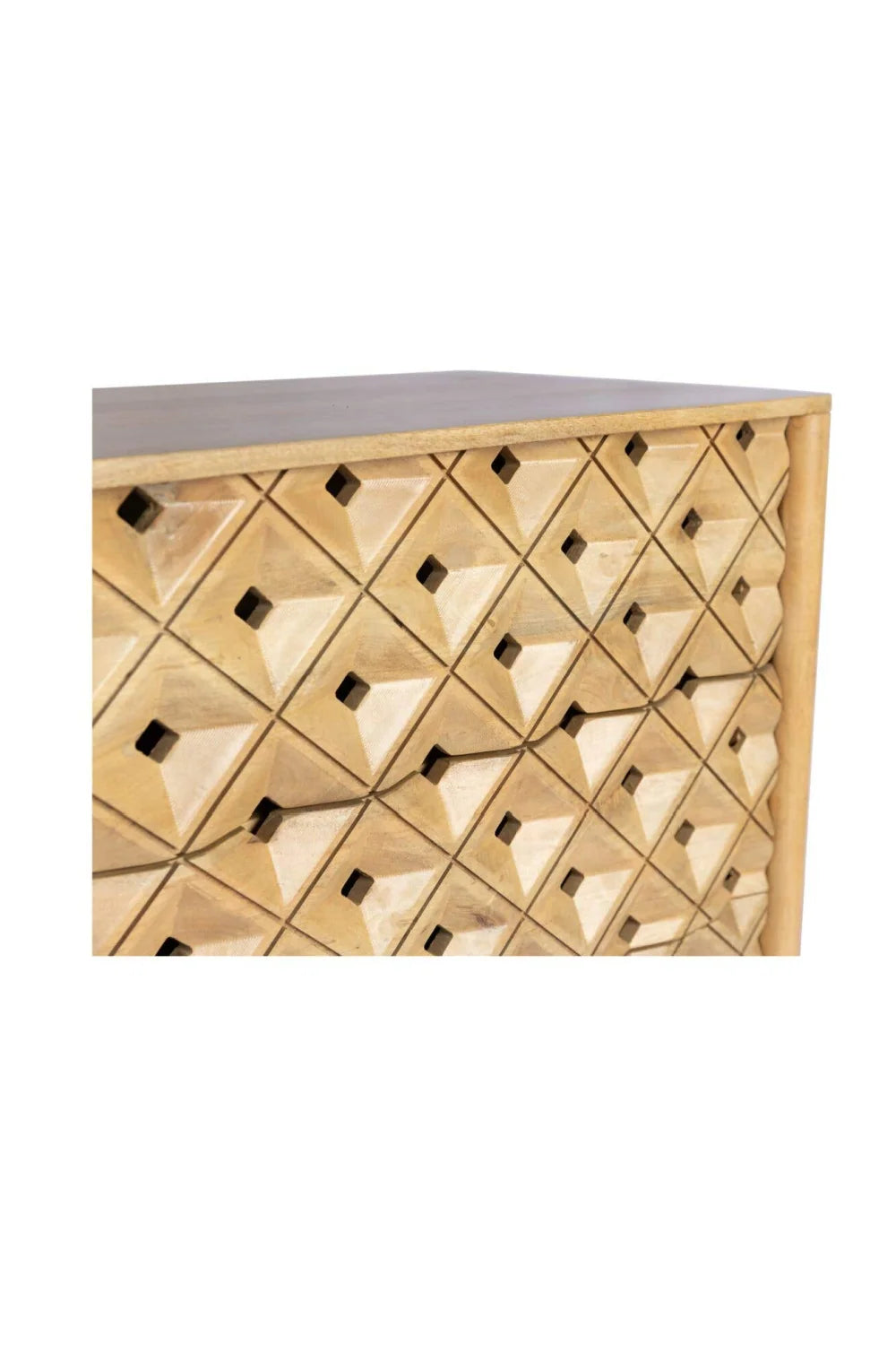 Luxury Mango Wood 4-Door Sideboard European Style for Villa