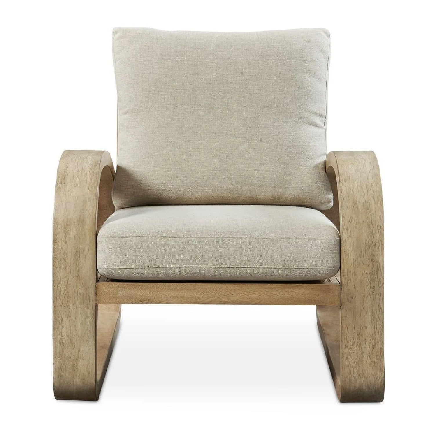 Luxury Mango Wood Framed Accent Chair European Style for Villa