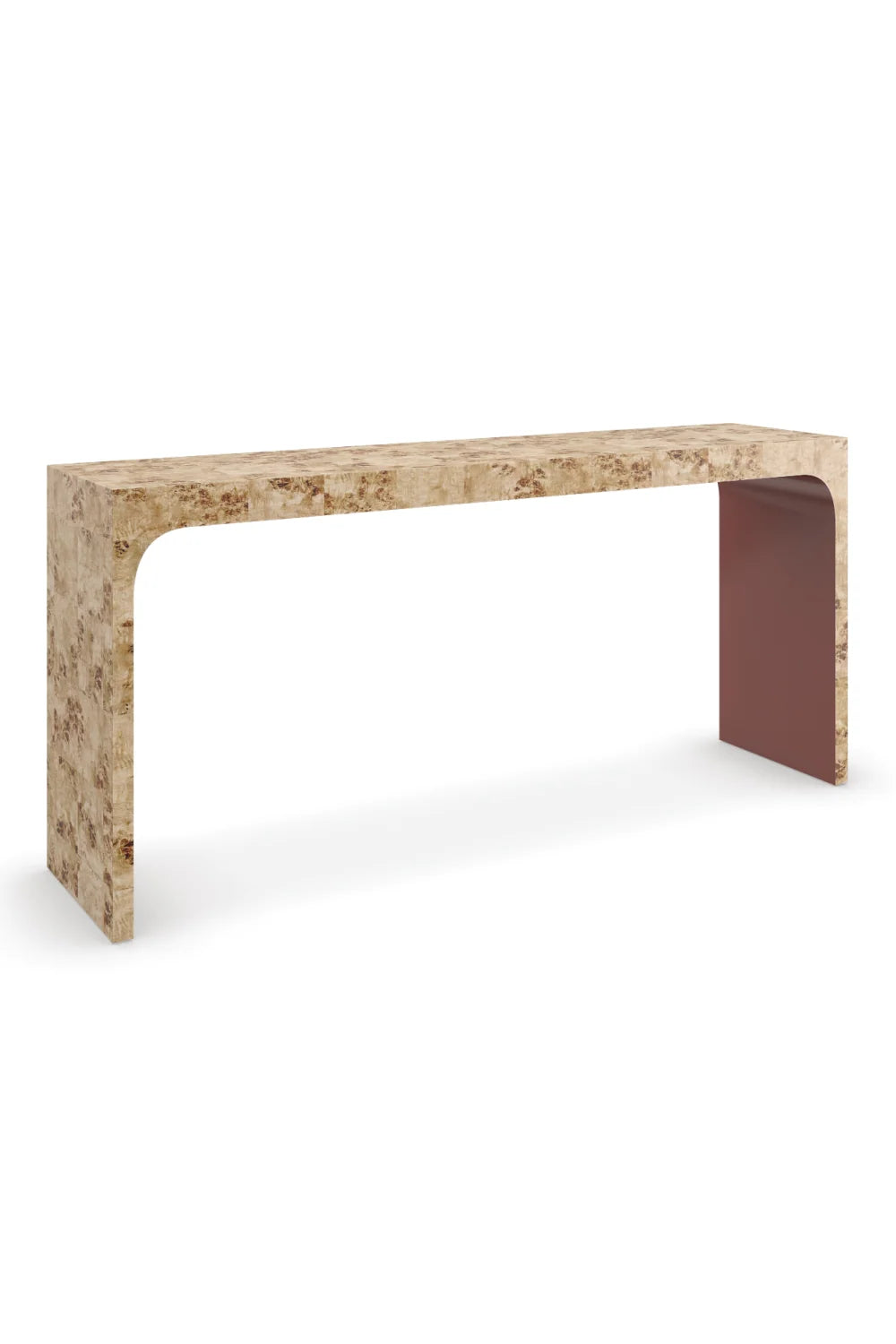Luxury Mappa Burl Console Table Modern Italian Style for Villa