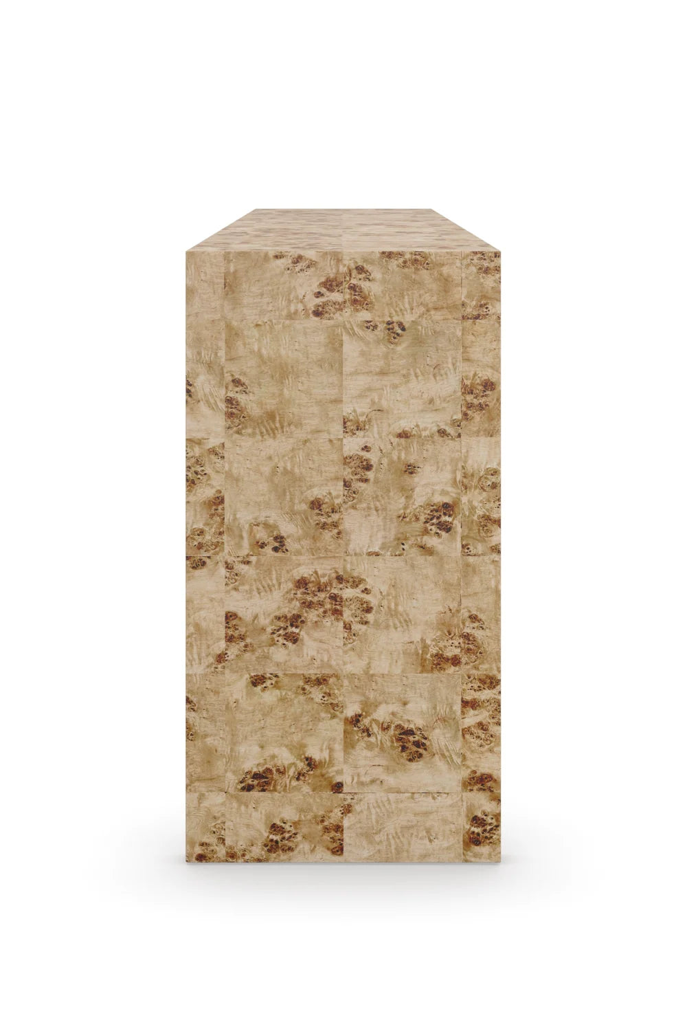 Luxury Mappa Burl Console Table Modern Italian Style for Villa
