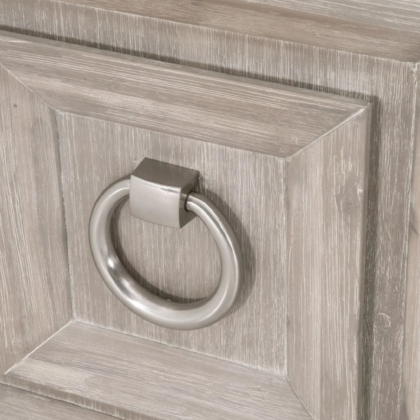 Luxury Marble Acacia Media Cabinet Modern Italian Style for Villa
