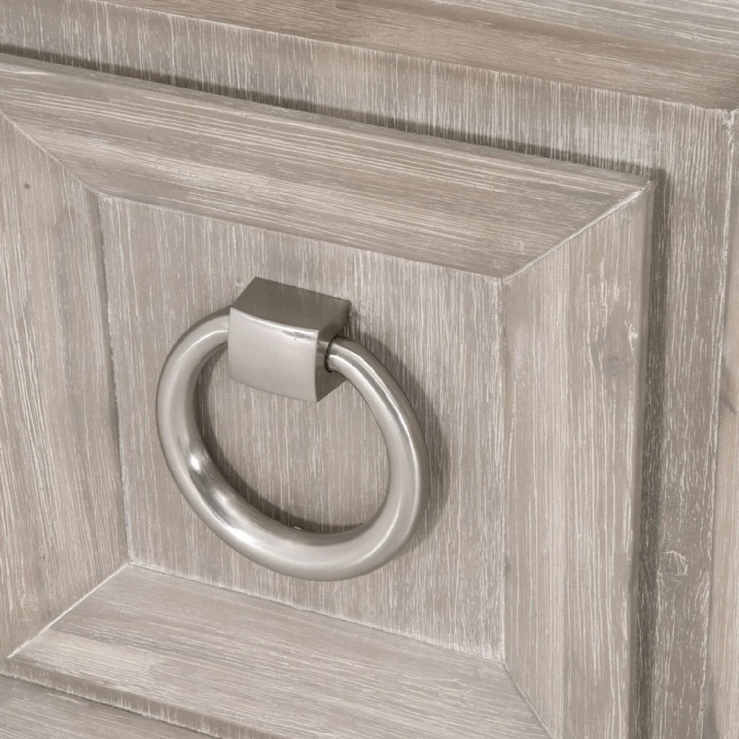 Luxury Marble Acacia Media Cabinet Modern Italian Style for Villa