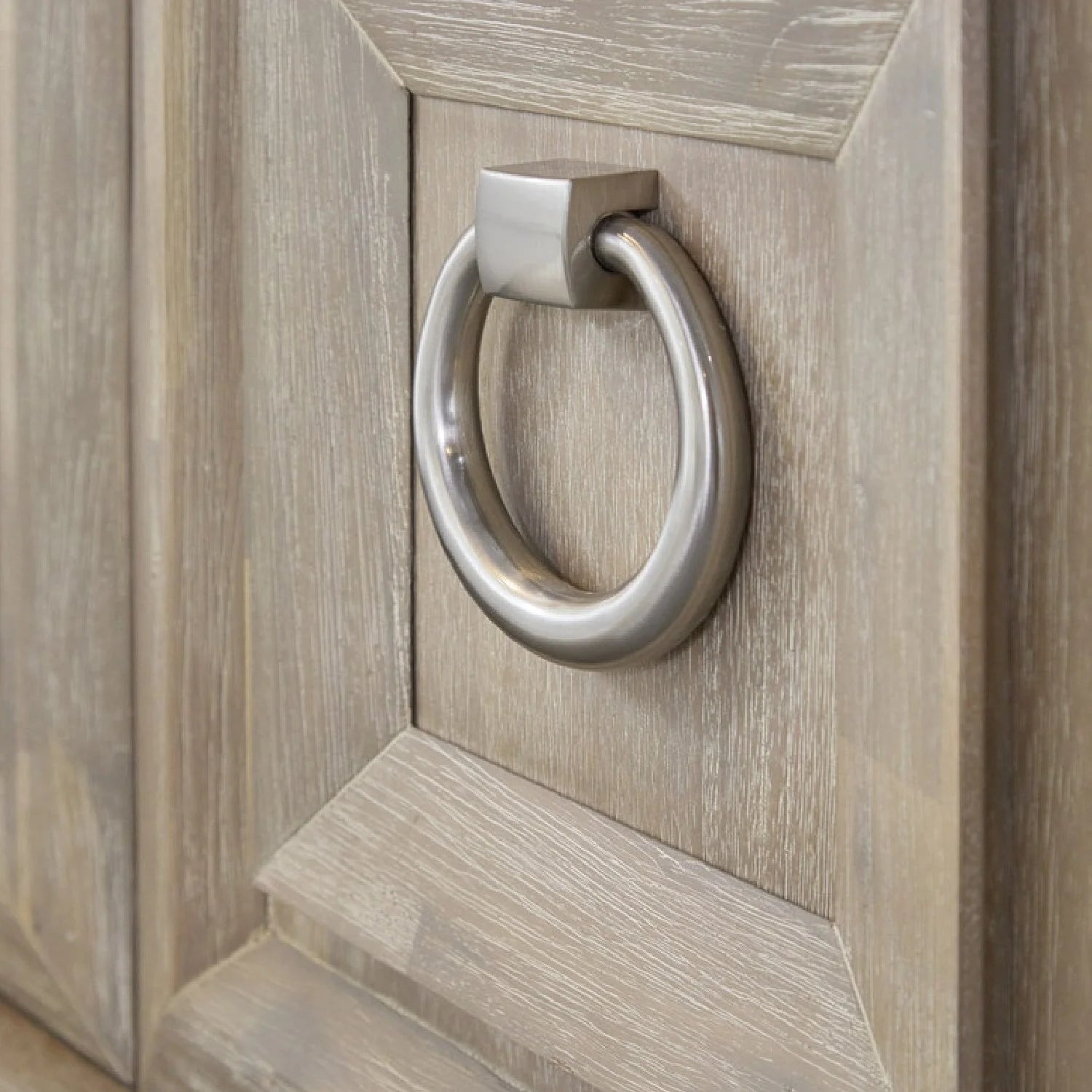 Luxury Marble Acacia Media Cabinet Modern Italian Style for Villa