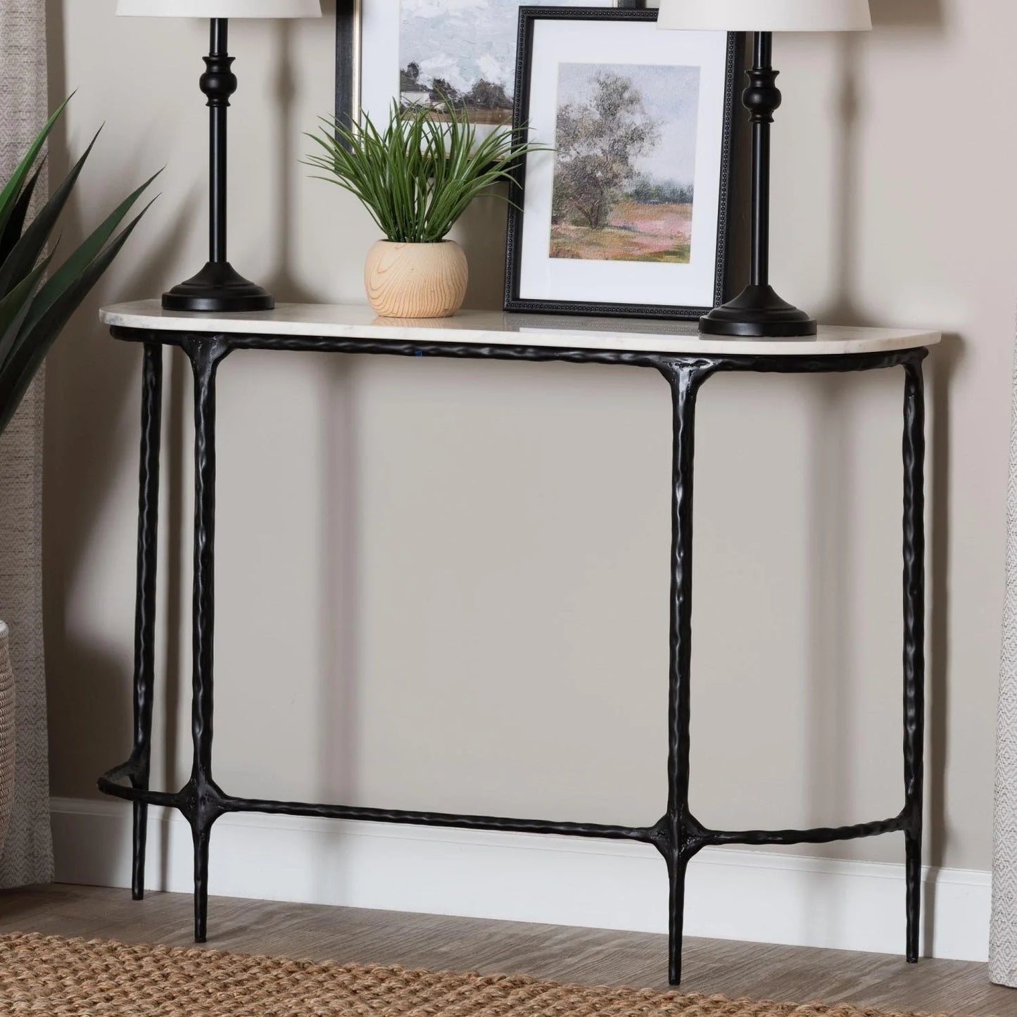 Luxury Marble Console Table Modern Italian Style for Villa