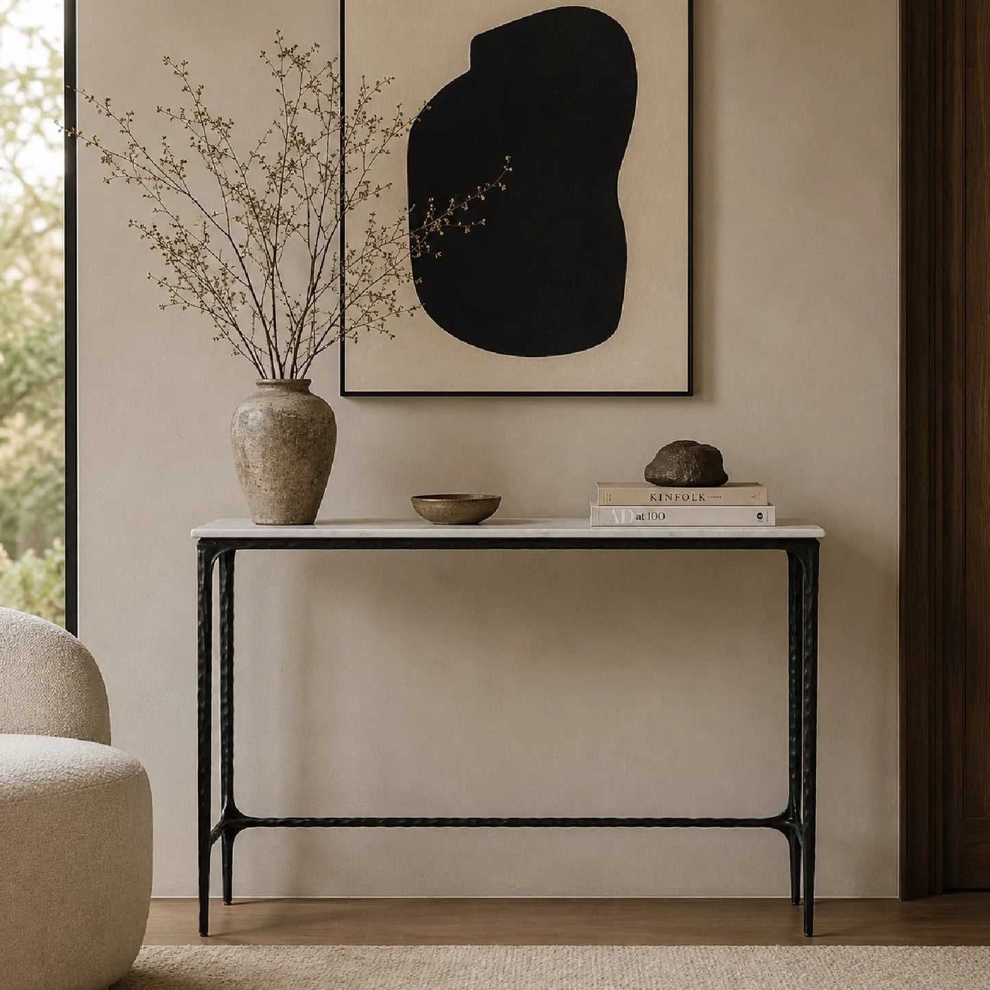 Luxury Marble Console Table Modern Italian Style for Villa