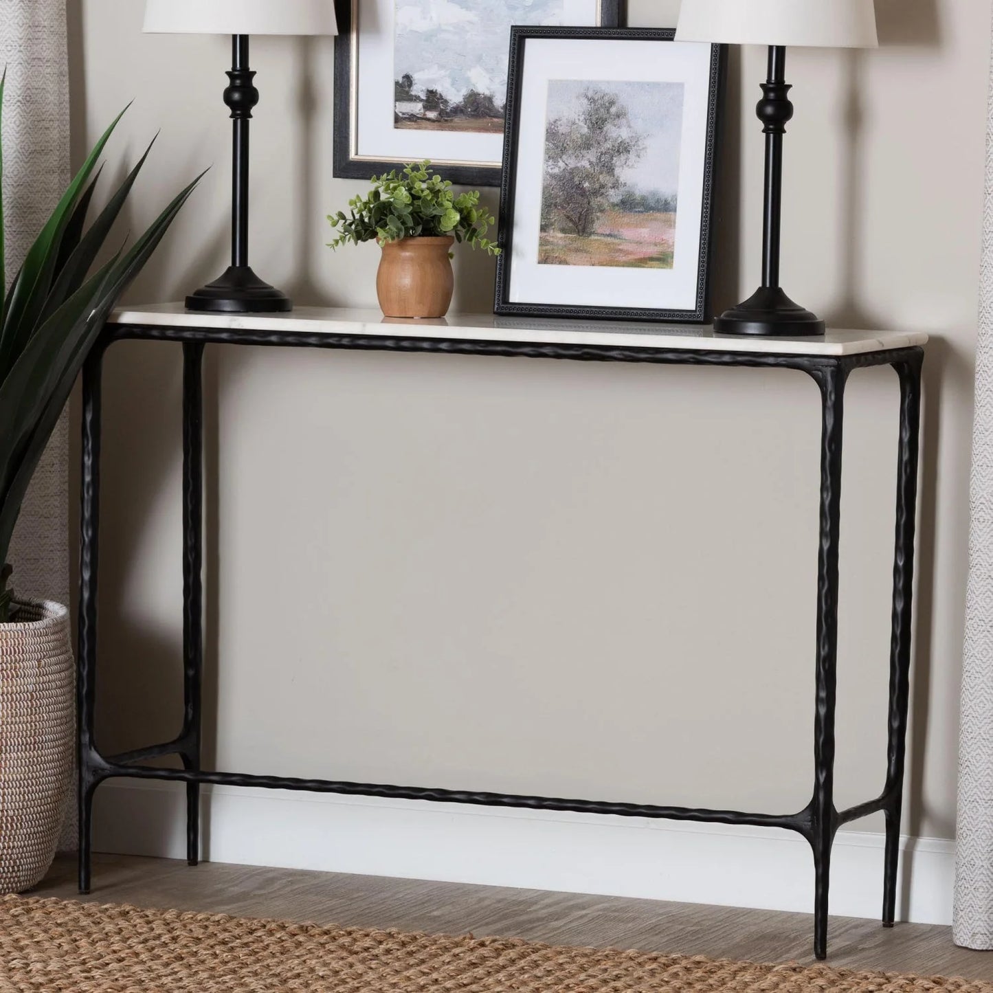 Luxury Marble Console Table Modern Italian Style for Villa