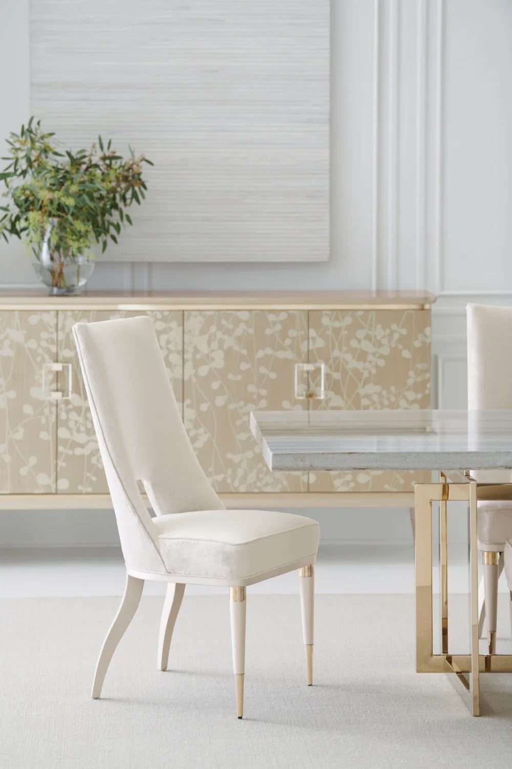 Luxury Marble Dining Table Modern Italian Style for Villa