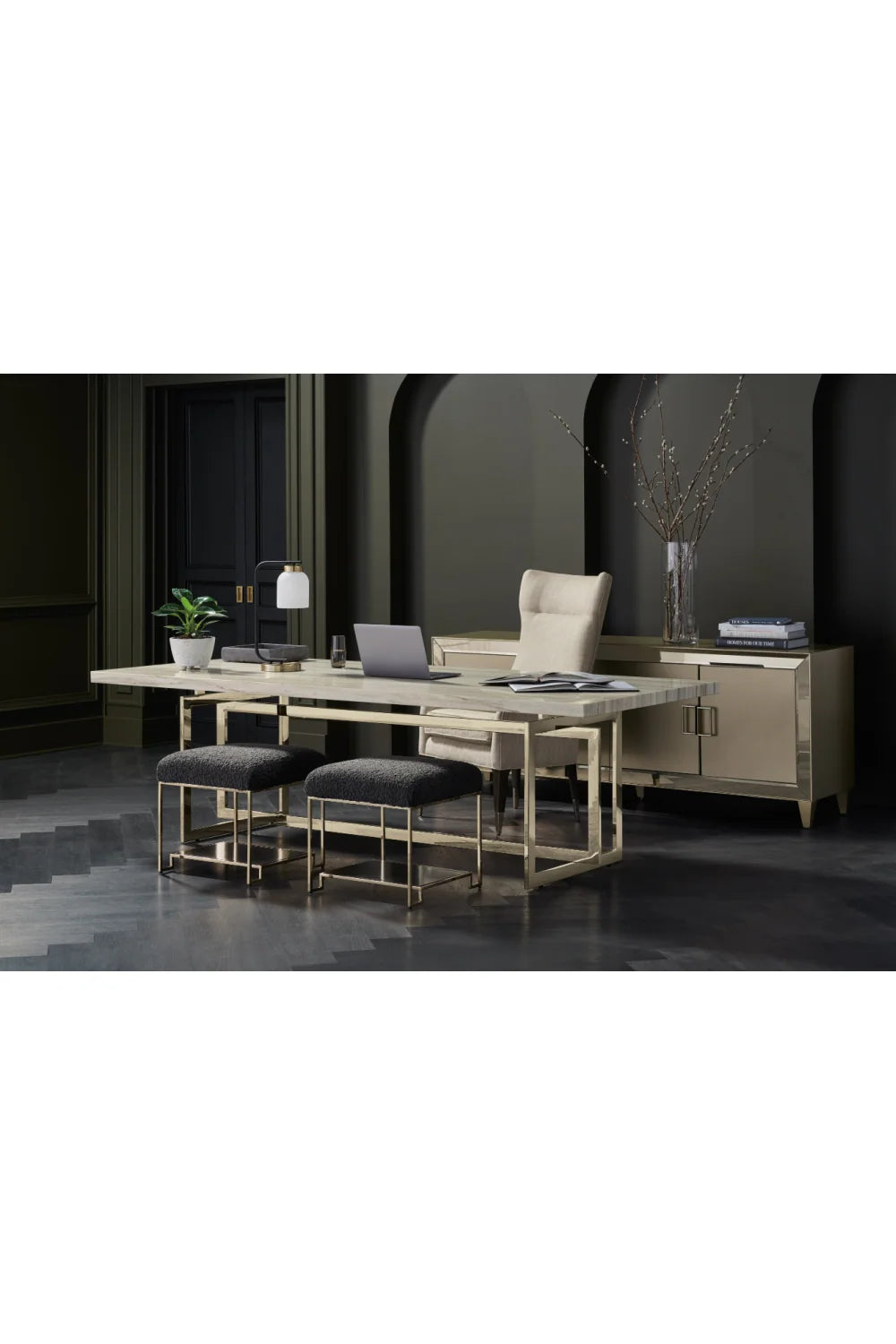 Luxury Marble Dining Table Modern Italian Style for Villa
