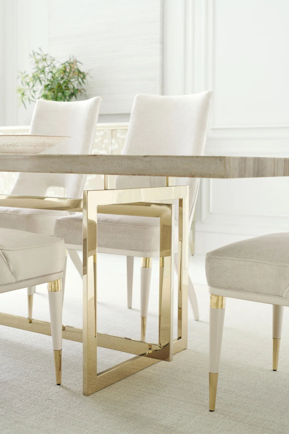 Luxury Marble Dining Table Modern Italian Style for Villa