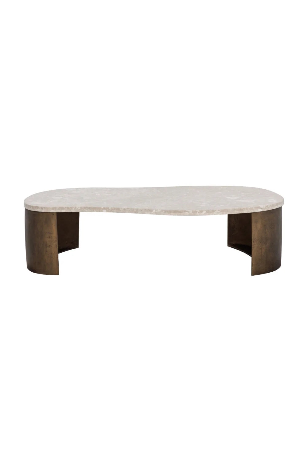 Luxury Marble Freeform Coffee Table Modern Italian Style for Villa
