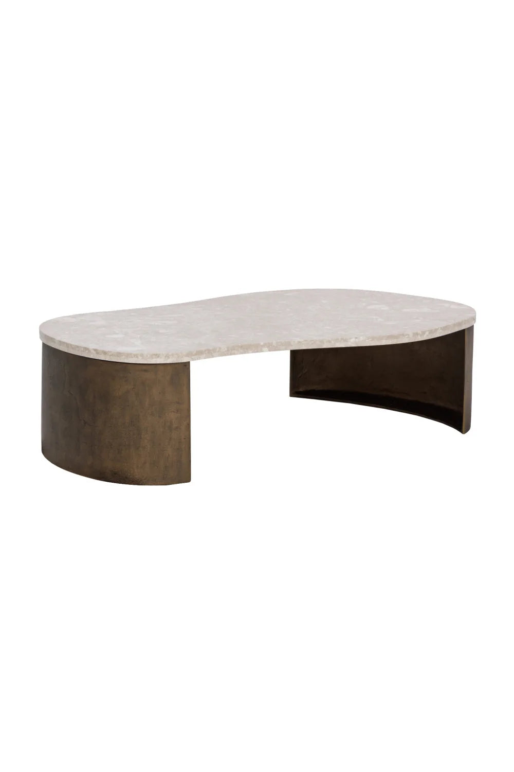 Luxury Marble Freeform Coffee Table Modern Italian Style for Villa
