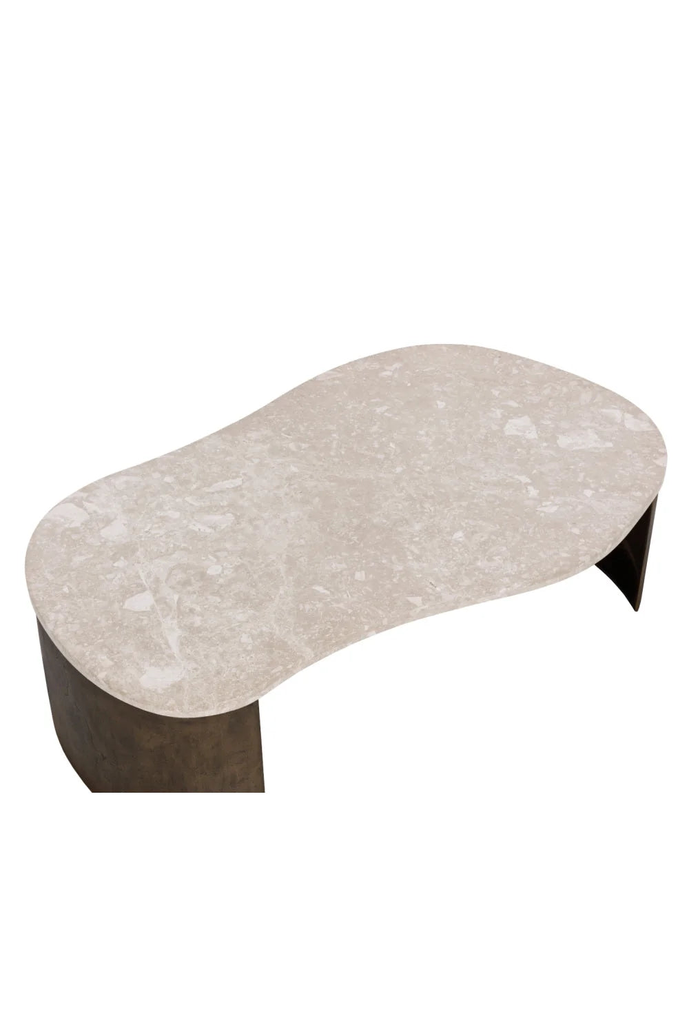 Luxury Marble Freeform Coffee Table Modern Italian Style for Villa