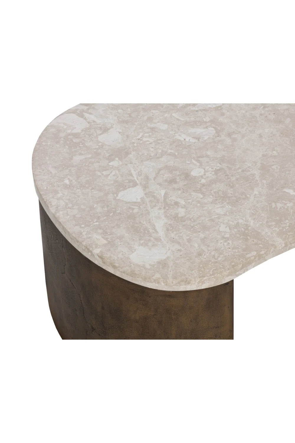 Luxury Marble Freeform Coffee Table Modern Italian Style for Villa
