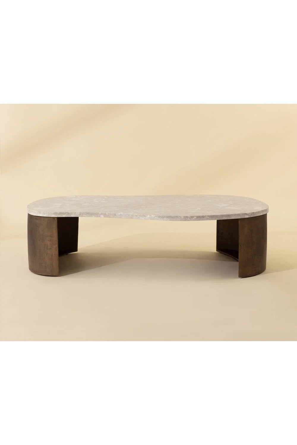 Luxury Marble Freeform Coffee Table Modern Italian Style for Villa