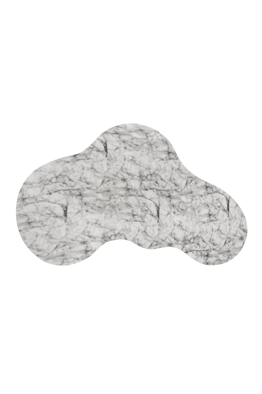 Luxury Marble Look Freeform Coffee Table Modern Italian Style for Villa