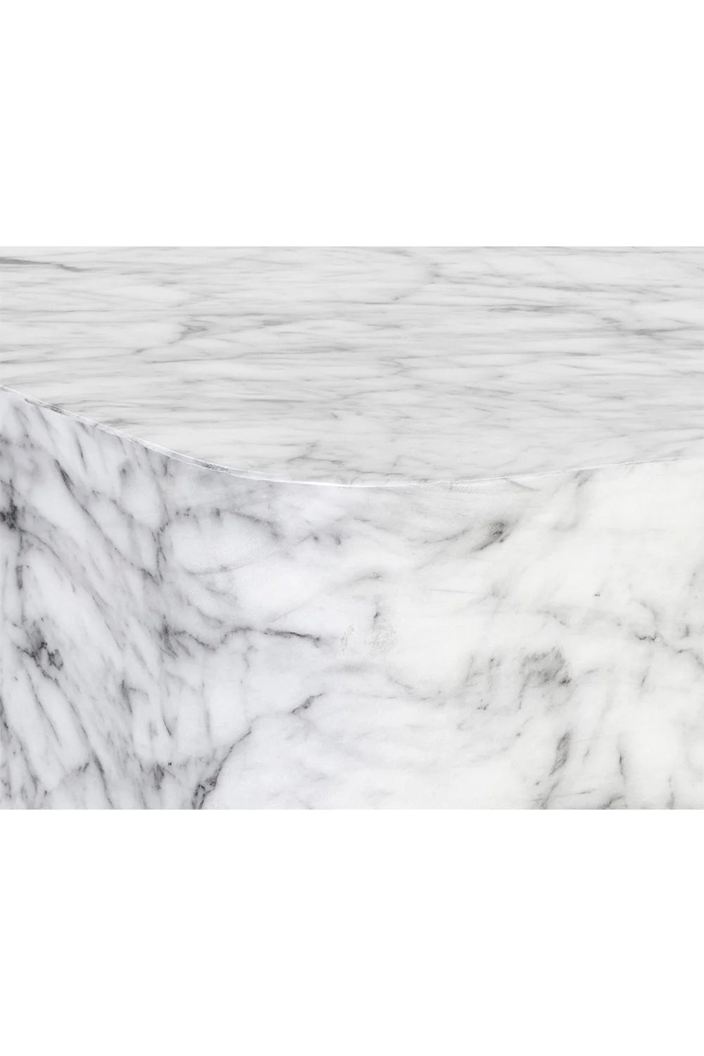 Luxury Marble Look Square Coffee Table Modern Italian Style for Villa