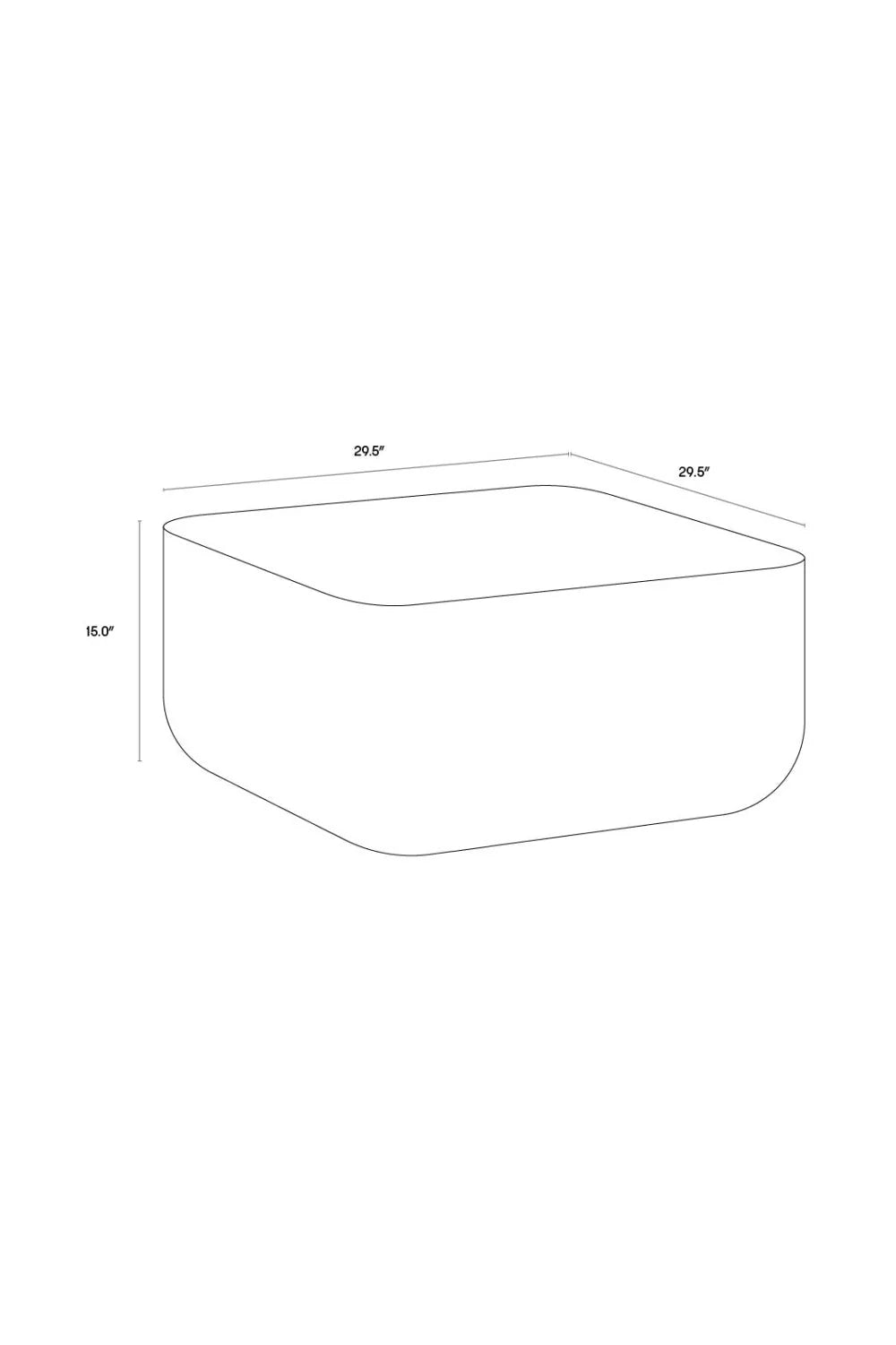 Luxury Marble Look Square Coffee Table Modern Italian Style for Villa