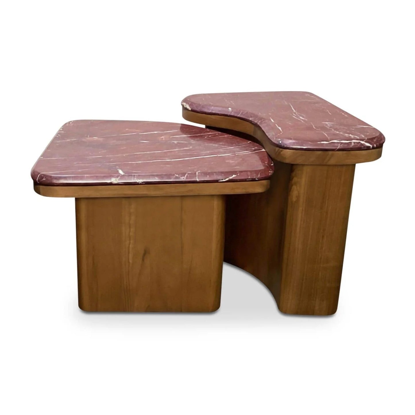 Luxury Marble Nesting Coffee Table Modern Italian Style for Villa
