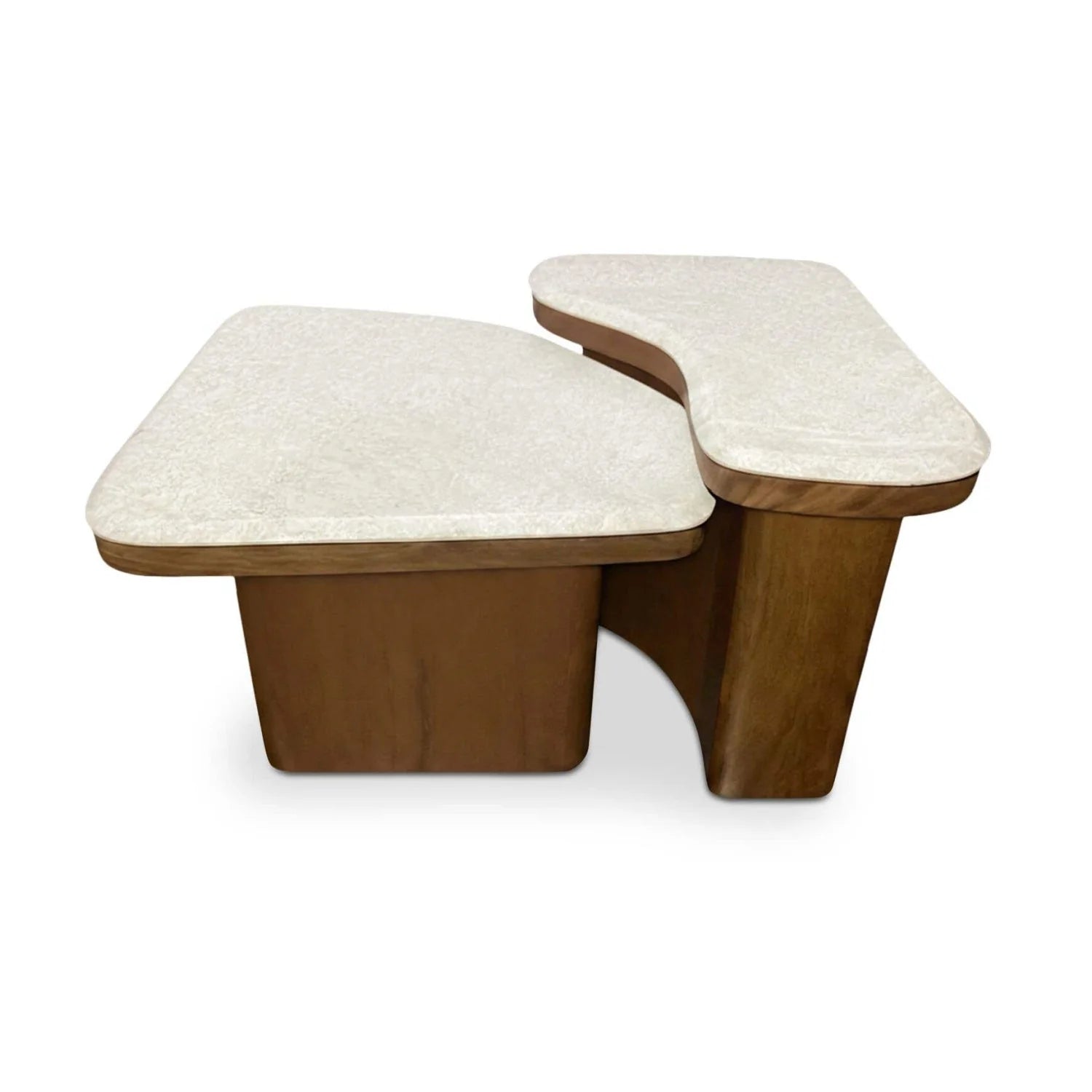 Luxury Marble Nesting Coffee Table Modern Italian Style for Villa