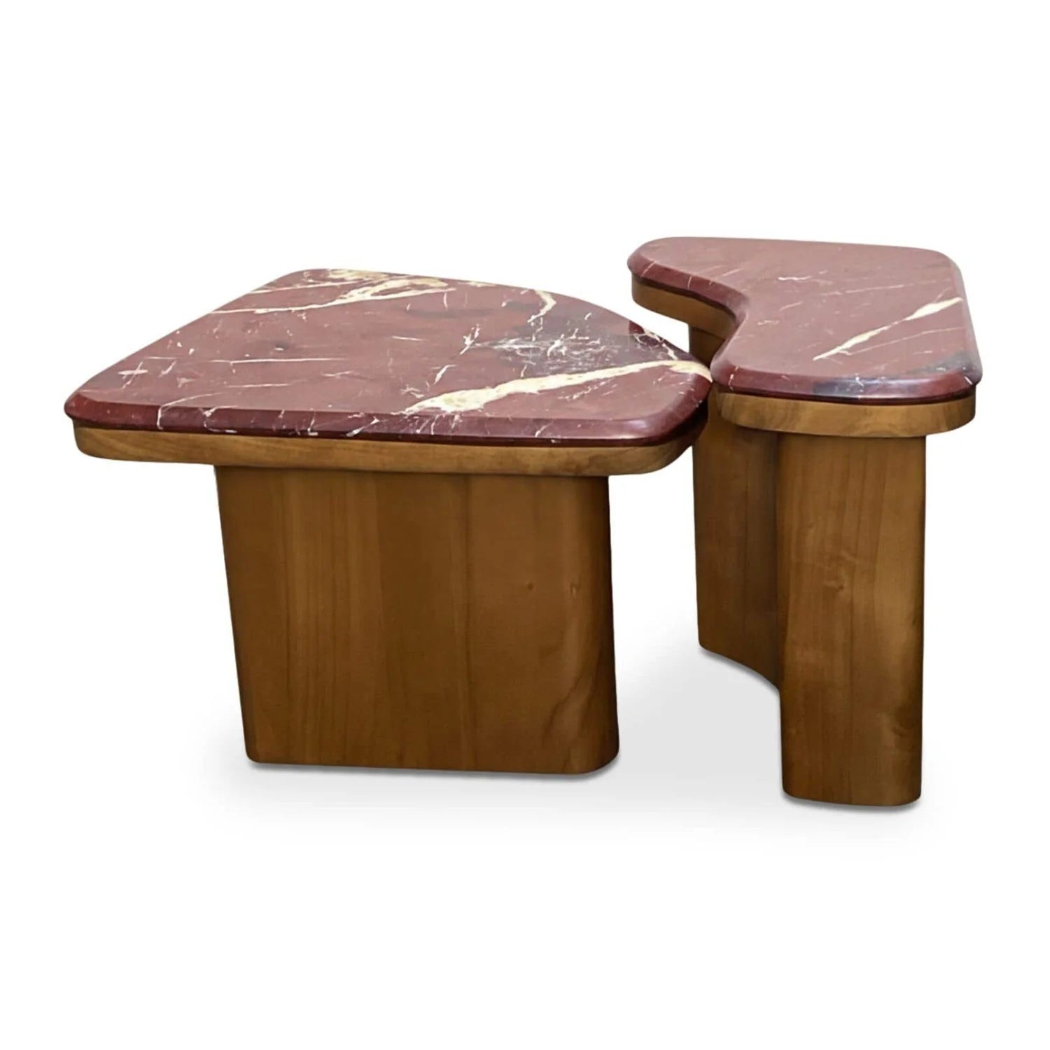 Luxury Marble Nesting Coffee Table Modern Italian Style for Villa