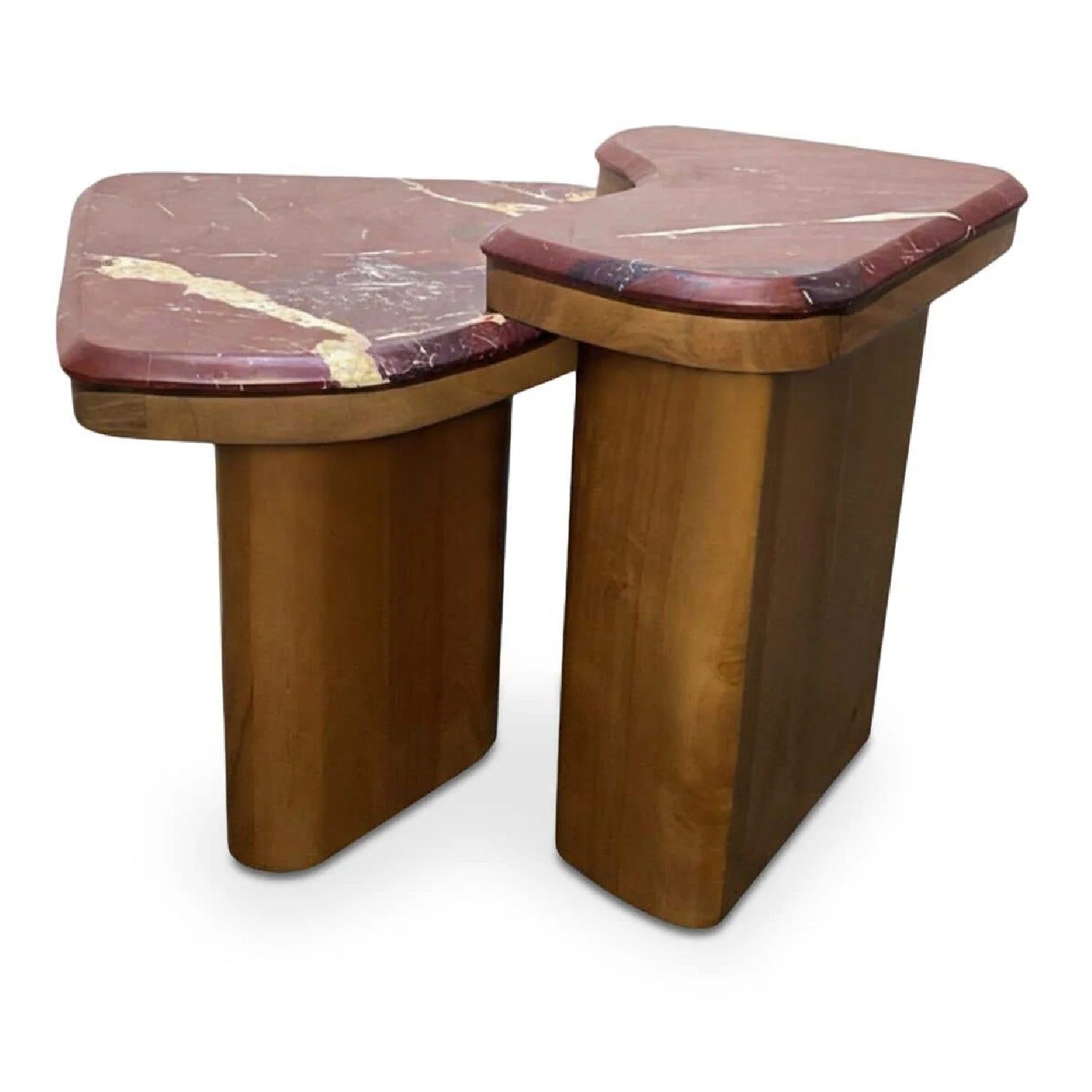 Luxury Marble Nesting Coffee Table Modern Italian Style for Villa