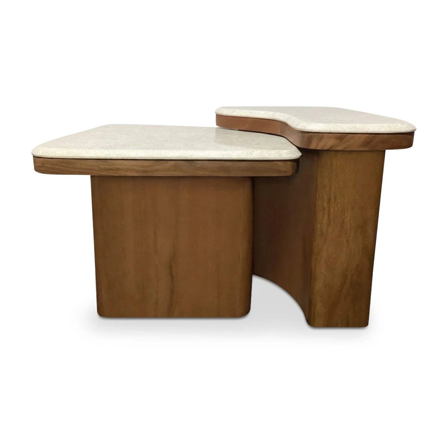 Luxury Marble Nesting Coffee Table Modern Italian Style for Villa