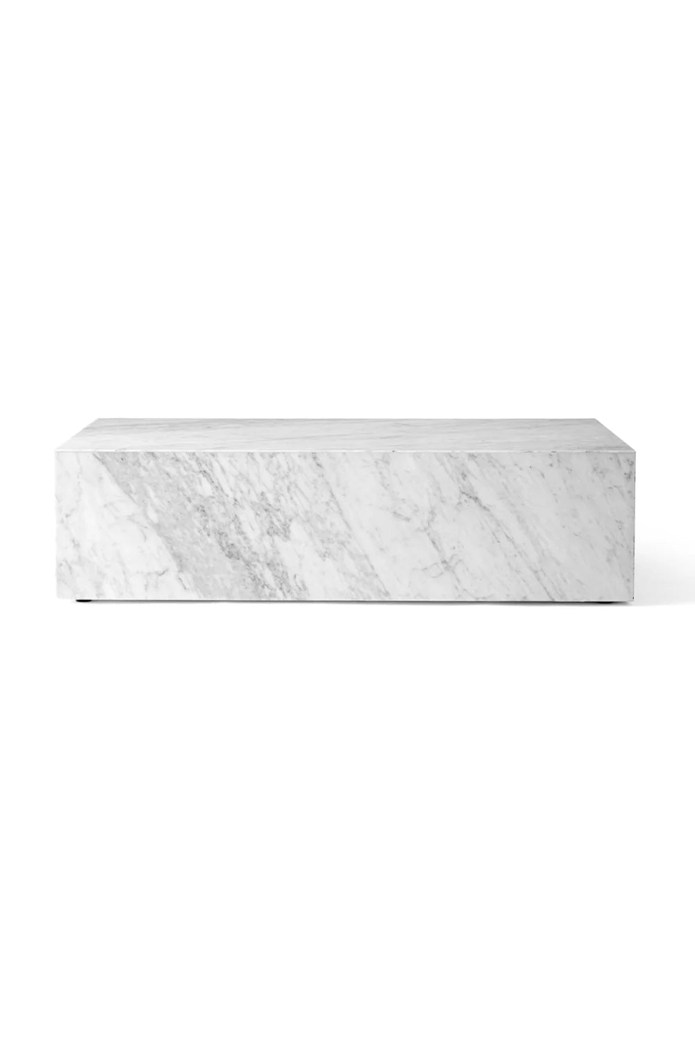 Luxury Marble Plinth Coffee Table Modern Italian Style for Villa