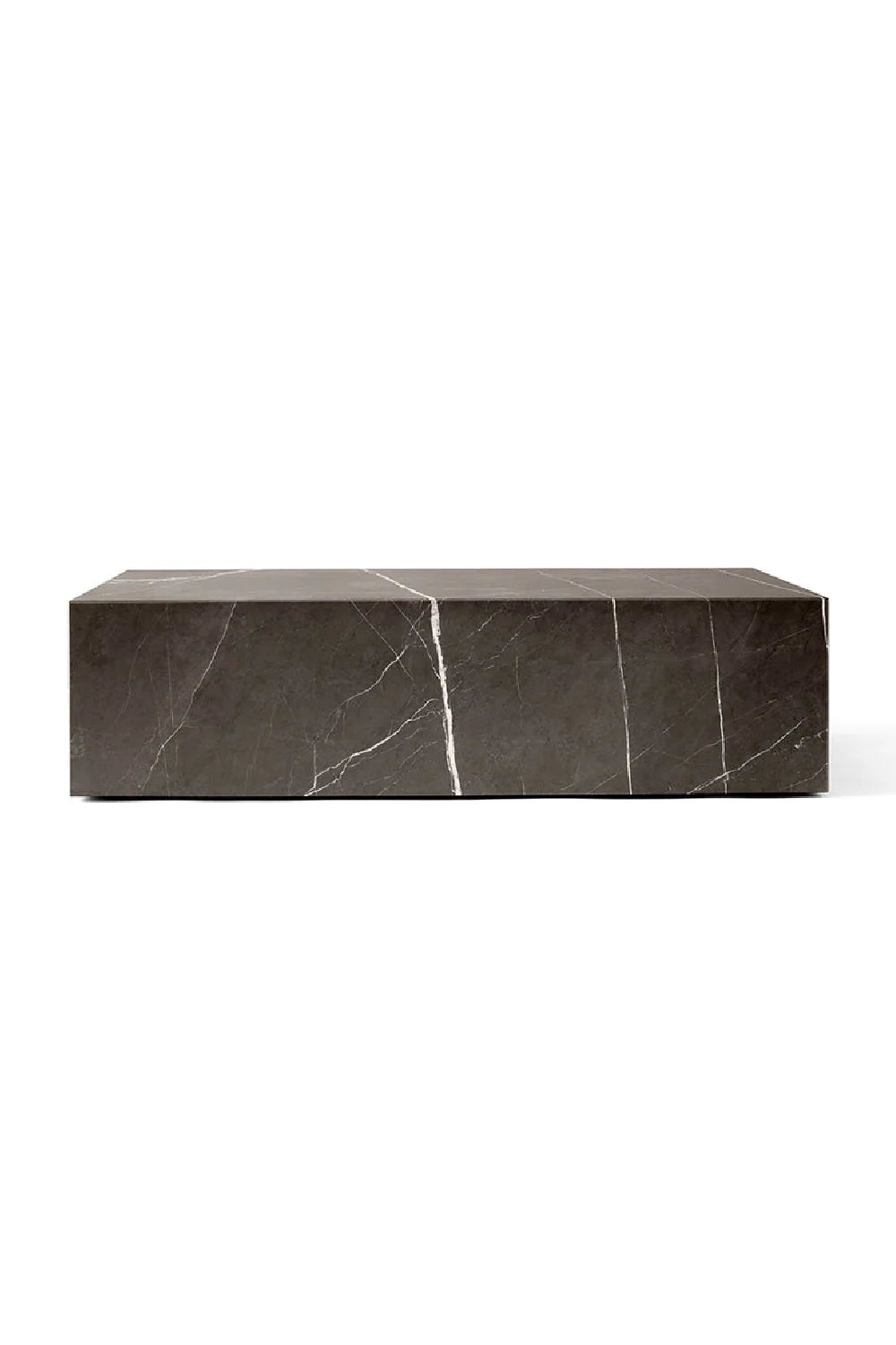 Luxury Marble Plinth Coffee Table Modern Italian Style for Villa