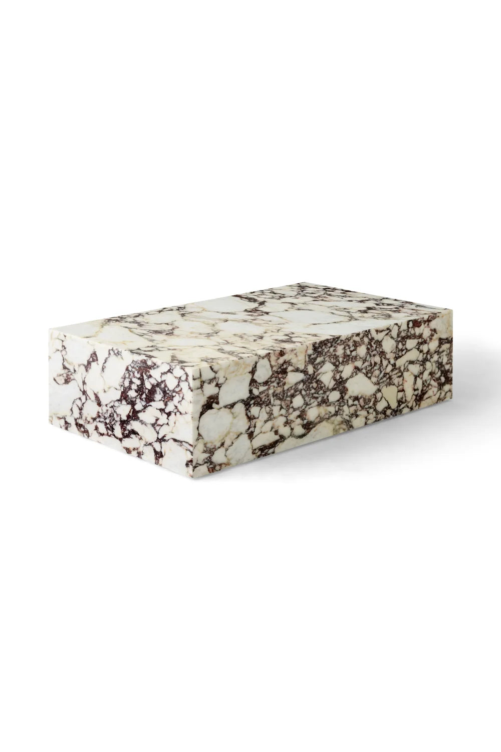 Luxury Marble Plinth Coffee Table Modern Italian Style for Villa