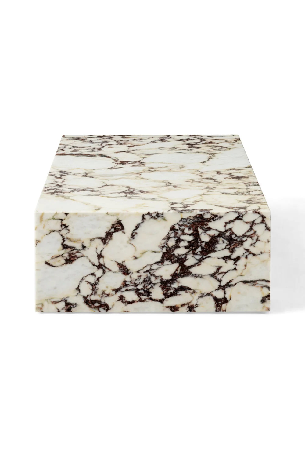 Luxury Marble Plinth Coffee Table Modern Italian Style for Villa