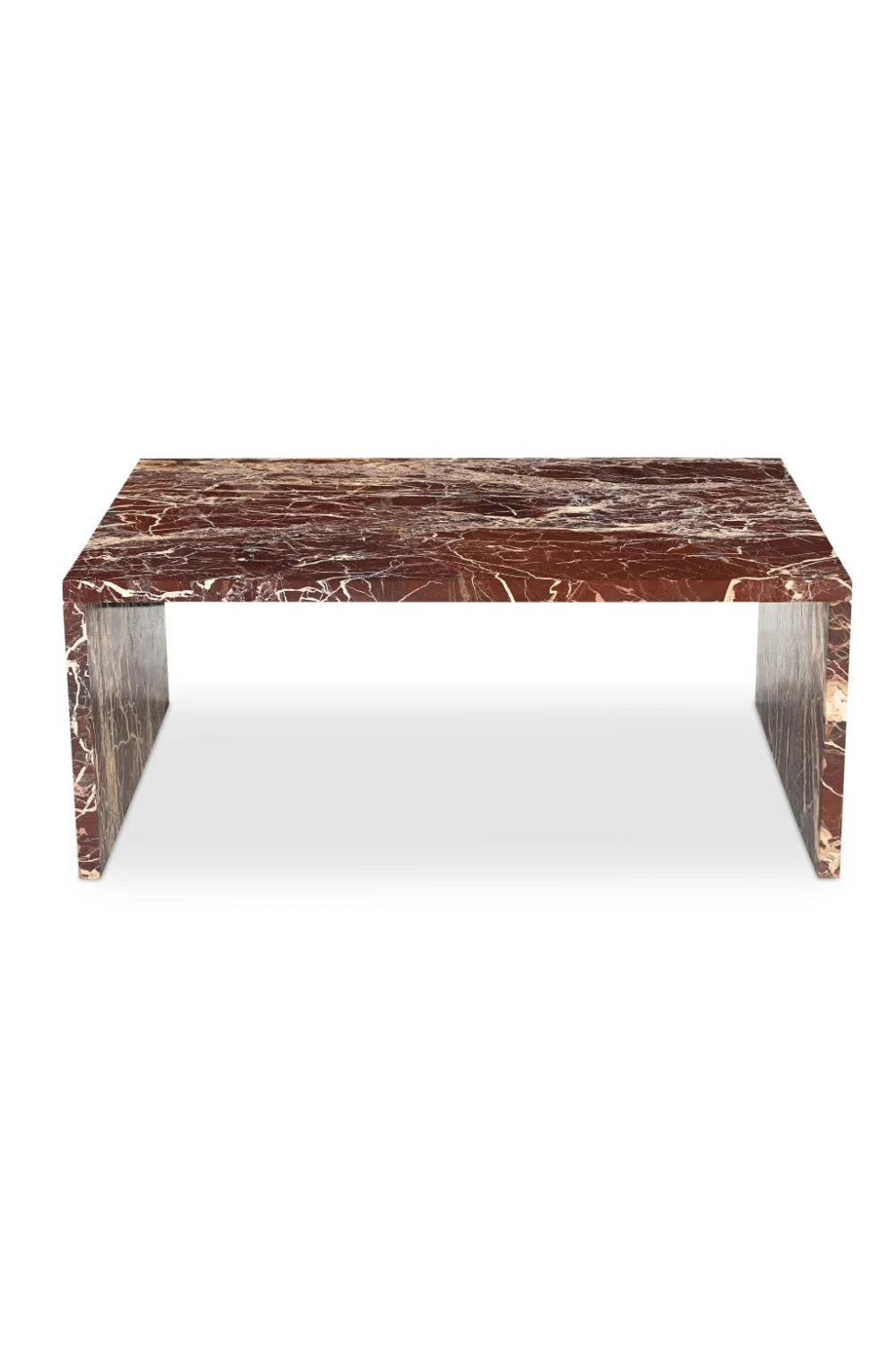 Luxury Marble Rectangular Coffee Table Modern Italian Style for Villa